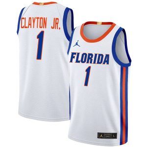 Walter Clayton Jr Florida Gators Basketball White Jersey - All Stitched