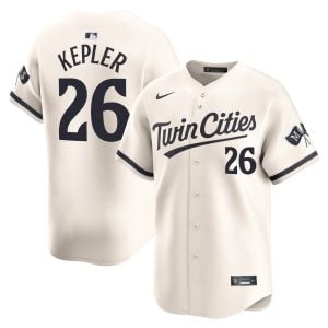 Max Kepler Minnesota Twins Cream Alternate Limited Jersey - All Stitched