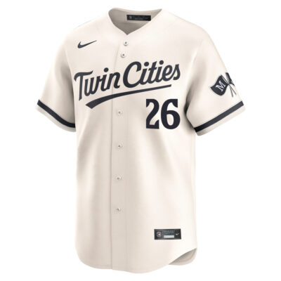 Alternative view of Max Kepler Minnesota Twins Cream Alternate Limited Jersey - All Stitched