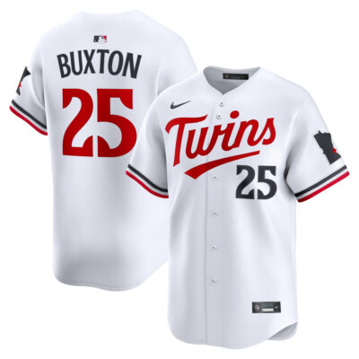 Byron Buxton Minnesota Twins White Home Limited Jersey - All Stitched
