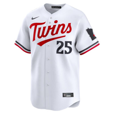 Alternative view of Byron Buxton Minnesota Twins White Home Limited Jersey - All Stitched