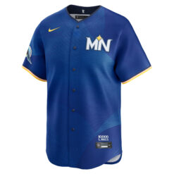 Alternative view of Byron Buxton Minnesota Twins Royal Blue City Connect Limited Jersey - All Stitched