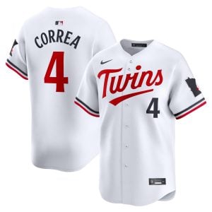 Carlos Correa Minnesota Twins White Home Limited Jersey - All Stitched