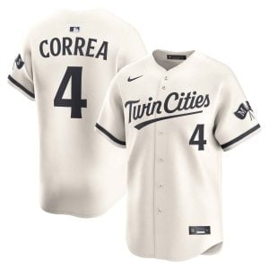 Carlos Correa Minnesota Twins Cream Alternate Limited Jersey - All Stitched