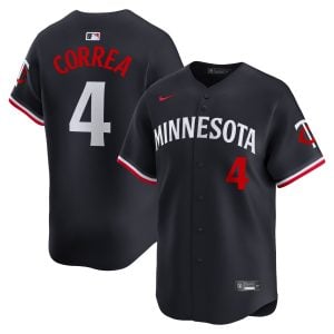 Carlos Correa Minnesota Twins Navy Alternate Limited Jersey - All Stitched