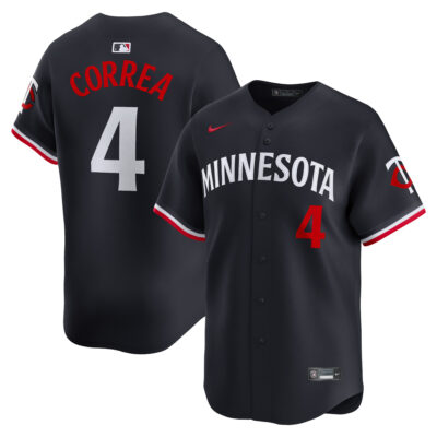 Carlos Correa Minnesota Twins Navy Alternate Limited Jersey - All Stitched
