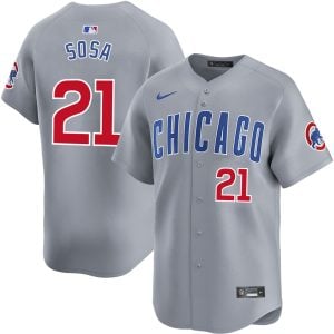 Sammy Sosa Chicago Cubs Grey Road Limited Jersey - All Stitched