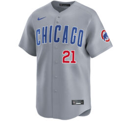 Alternative view of Sammy Sosa Chicago Cubs Grey Road Limited Jersey - All Stitched