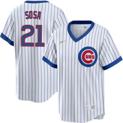 Sammy Sosa Chicago Cubs White 1968 Cooperstown Collection Jersey - All Stitched