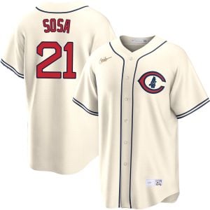 Sammy Sosa Chicago Cubs Cream Field Of Dreams Jersey - All Stitched