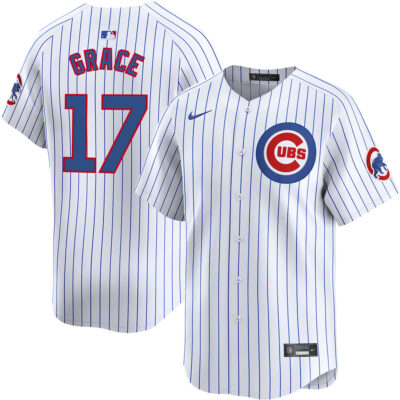 Mark Grace Chicago Cubs White Home Limited Jersey - All Stitched