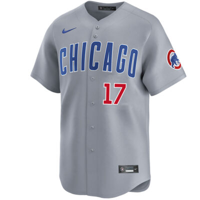 Alternative view of Mark Grace Chicago Cubs Grey Road Limited Jersey - All Stitched