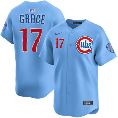 Mark Grace Chicago Cubs Blue Alternate Limited Jersey - All Stitched