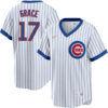 Mark Grace Chicago Cubs White 1968 Cooperstown Collection Jersey - All Stitched