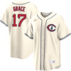 Mark Grace Chicago Cubs Cream Field Of Dreams Jersey - All Stitched