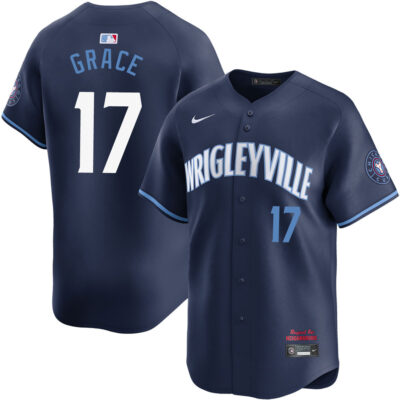 Mark Grace Chicago Cubs Navy City Connect Limited Jersey - All Stitched