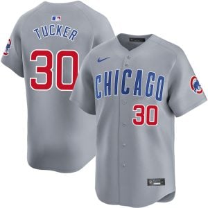 Kyle Tucker Chicago Cubs Grey Road Limited Jersey - All Stitched