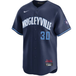 Alternative view of Kyle Tucker Chicago Cubs Navy City Connect Limited Jersey - All Stitched