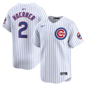 Nico Hoerner Chicago Cubs White Home Limited Jersey - All Stitched