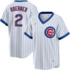 Nico Hoerner Chicago Cubs White 1968 Cooperstown Collection Jersey - All Stitched