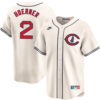 Nico Hoerner Chicago Cubs Cream Field Of Dreams Jersey - All Stitched
