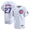 Seiya Suzuki Chicago Cubs White Home Limited Jersey - All Stitched