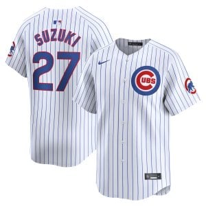 Seiya Suzuki Chicago Cubs White Home Limited Jersey - All Stitched
