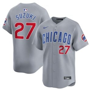 Seiya Suzuki Chicago Cubs Grey Road Limited Jersey - All Stitched