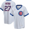 Seiya Suzuki Chicago Cubs White 1968 Cooperstown Collection Jersey - All Stitched