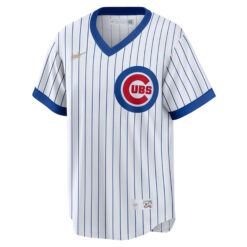 Alternative view of Seiya Suzuki Chicago Cubs White 1968 Cooperstown Collection Jersey - All Stitched