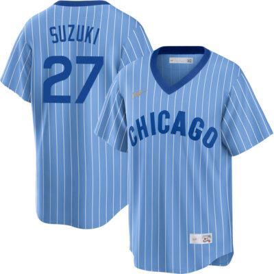 Seiya Suzuki Chicago Cubs Blue 1978 Cooperstown Collection Jersey - All Stitched