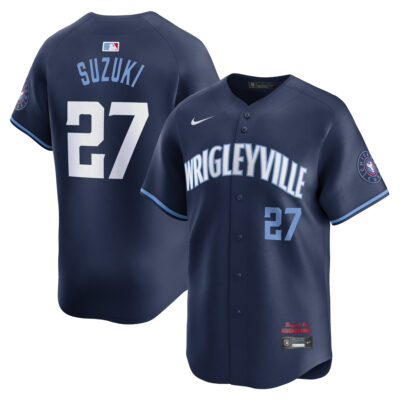 Seiya Suzuki Chicago Cubs Navy City Connect Limited Jersey - All Stitched