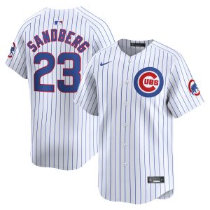 Ryne Sandberg Chicago Cubs White Home Limited Jersey - All Stitched