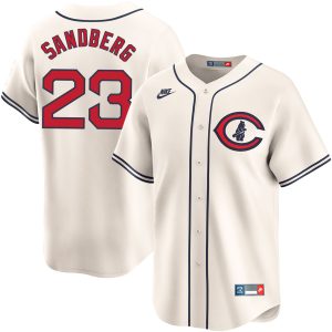 Ryne Sandberg Chicago Cubs Cream Field Of Dreams Jersey - All Stitched