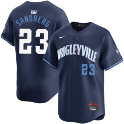 Ryne Sandberg Chicago Cubs Navy City Connect Limited Jersey - All Stitched