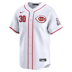 Alternative view of Ken Griffey Jr Cincinnati Reds White Home Limited Jersey - All Stitched