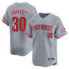 Ken Griffey Jr Cincinnati Reds Grey Road Limited Jersey - All Stitched