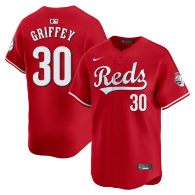 Ken Griffey Jr Cincinnati Reds Red Alternate Limited Jersey - All Stitched