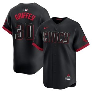 Ken Griffey Jr Cincinnati Reds Black City Connect Limited Jersey - All Stitched