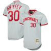 Ken Griffey Jr Cincinnati Reds Grey 2004 Throwback Jersey - All Stitched