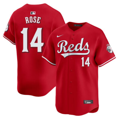 Pete Rose Cincinnati Reds Red Alternate Limited Jersey - All Stitched