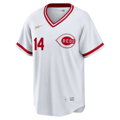 Alternative view of Pete Rose Cincinnati Reds White Throwback Jersey - All Stitched
