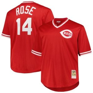 Pete Rose Cincinnati Reds Red Throwback Jersey - All Stitched
