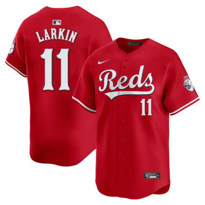 Barry Larkin Cincinnati Reds Red Alternate Limited Jersey - All Stitched