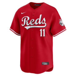 Alternative view of Barry Larkin Cincinnati Reds Red Alternate Limited Jersey - All Stitched