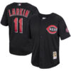 Barry Larkin Cincinnati Reds Black Throwback Jersey - All Stitched