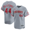 Elly De La Cruz Cincinnati Reds Grey Road Limited Jersey - All Stitched