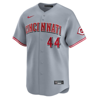 Alternative view of Elly De La Cruz Cincinnati Reds Grey Road Limited Jersey - All Stitched