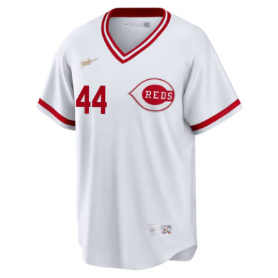 Alternative view of Elly De La Cruz Cincinnati Reds White Throwback Jersey - All Stitched