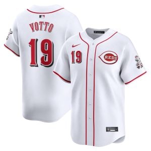 Joey Votto Cincinnati Reds White Home Limited Jersey - All Stitched